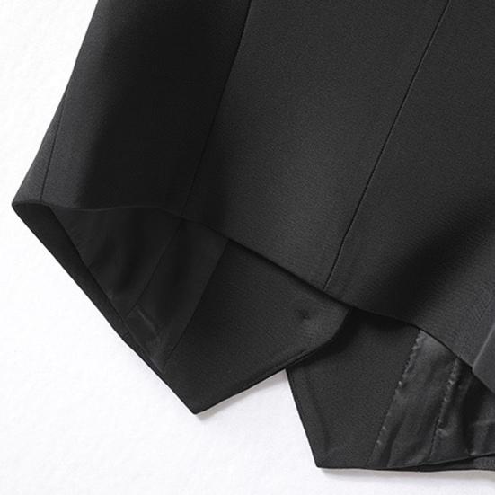 Женский жилет однобортный однотонный без рукавов с V-образным вырезом, облегающий строгий деловой кардиган в стиле ретро для офиса, свадьбы, банкета, жилет