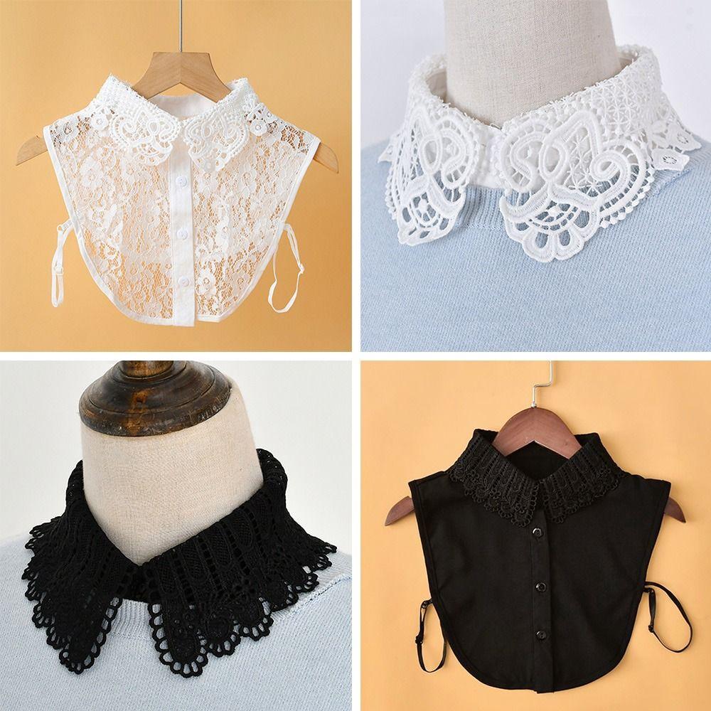 Lace Detachable False Collar DIY Shawl Wrap Adjust Clothes Adjust Clothes Women Girls