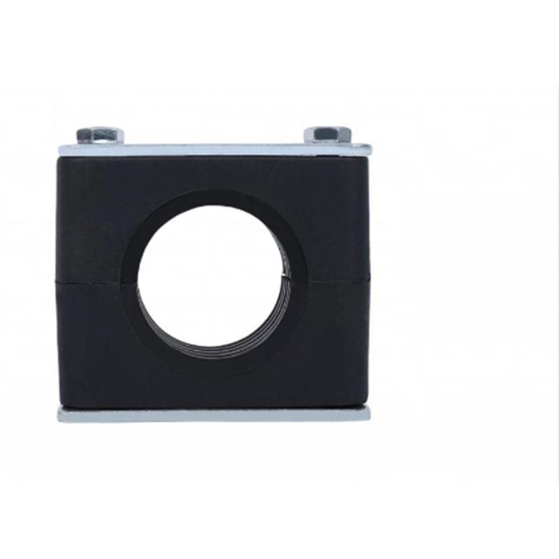 2PCS Black Pipe Clamp Bolted Plastic Clip Tube Fastener 6-50mm Diameter for Fixing And Binding