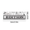 Наклейки на автомобиль Shitbox 3D Дизайн Shitbox Эмблемы автомобилей Креативная новинка Украшения Забавный дизайн Креативная новинка Украшения Забавный