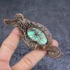 Chrysoprase Handmade Copper Wire Wrap Jewelry Pendant 3.94" W3P79