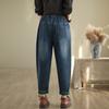 Литературная вышивка Брюки гарем Джинсы Весна Свободные На каждый день Похудение Брюки-морковь Женские