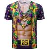 Футболка Mardi Gras 3D-принт с графикой в виде фрака Мужская Новая Модная Футболка Одежда Праздничная Вечеринка Косплей Летняя Одежда Y2k