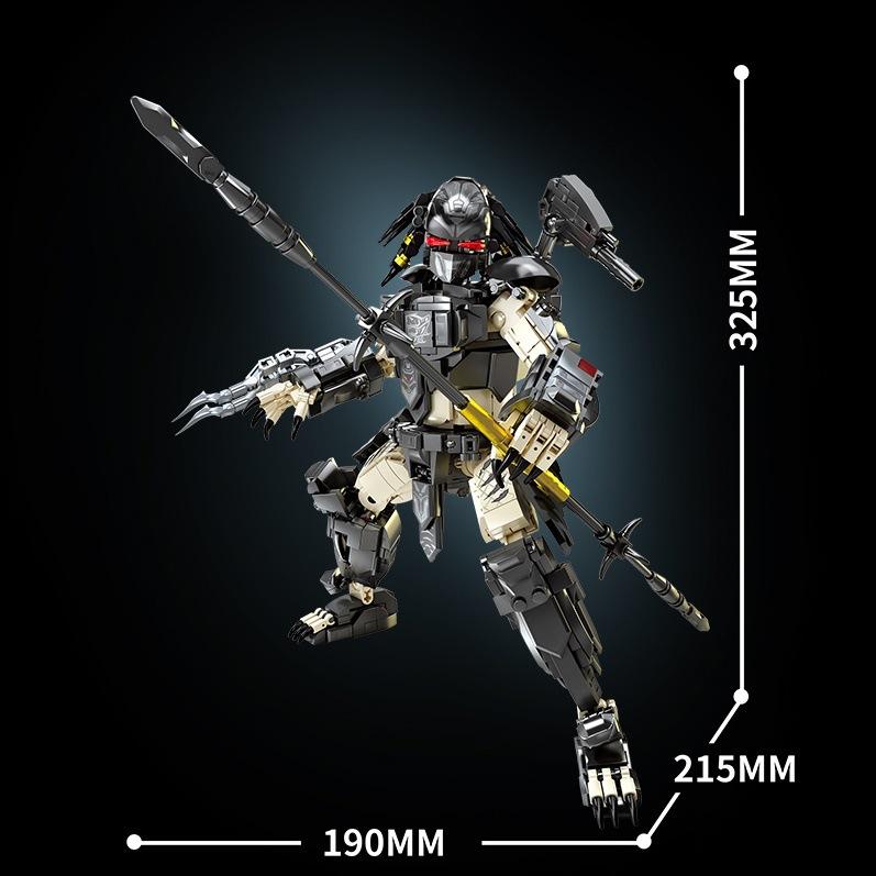 Predator MOC Строительные Блоки Инопланетный Монстр Классика Кино DIY Мини Кирпичи Сборка Фигурок Игрушки Для Детей Подарки На День Рождения