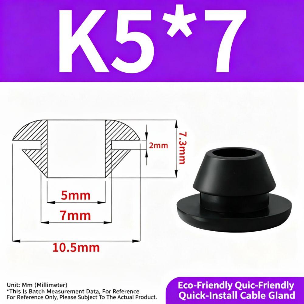 10PCS Flame Retardant Sealing Cap Seal Ring Electric Box Gasket Cable Hole Cover Electric Box