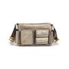 Michael Kors Кожаная сумка через плечо Mk Dakota с логотипом, средняя, женская, золотисто-бежевая 30S5AM3L8Y-BIRCH