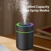 USB Humidifier Purifier For Home Car Oil  Fresh Aroma Diffuser Mute Diffuser Machine Evaporative Mini Humidifier Colorful Night light180ML