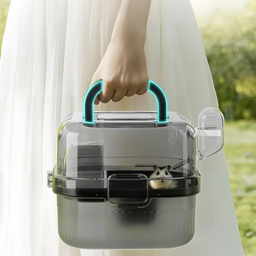 Прозрачная клетка-переноска с большой откидной крышкой, клетка для шиншилл, новая клетка для хомяков, хомячков
