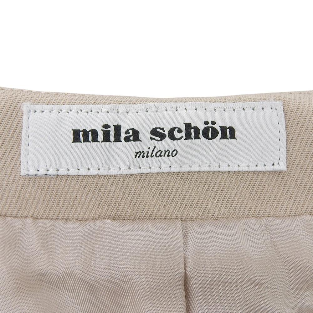 Mila Schoen Beautiful Long Gilet Coat for Women, Beige, Size 42 Coat 42 beigeUsed