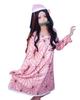 Demon Kimetsu No Yaiba Nezuko Cosplay with Wig Nezuko Kamado Pajamas Halloween Demon Slayer Costume Costume [milky Time] Slayer