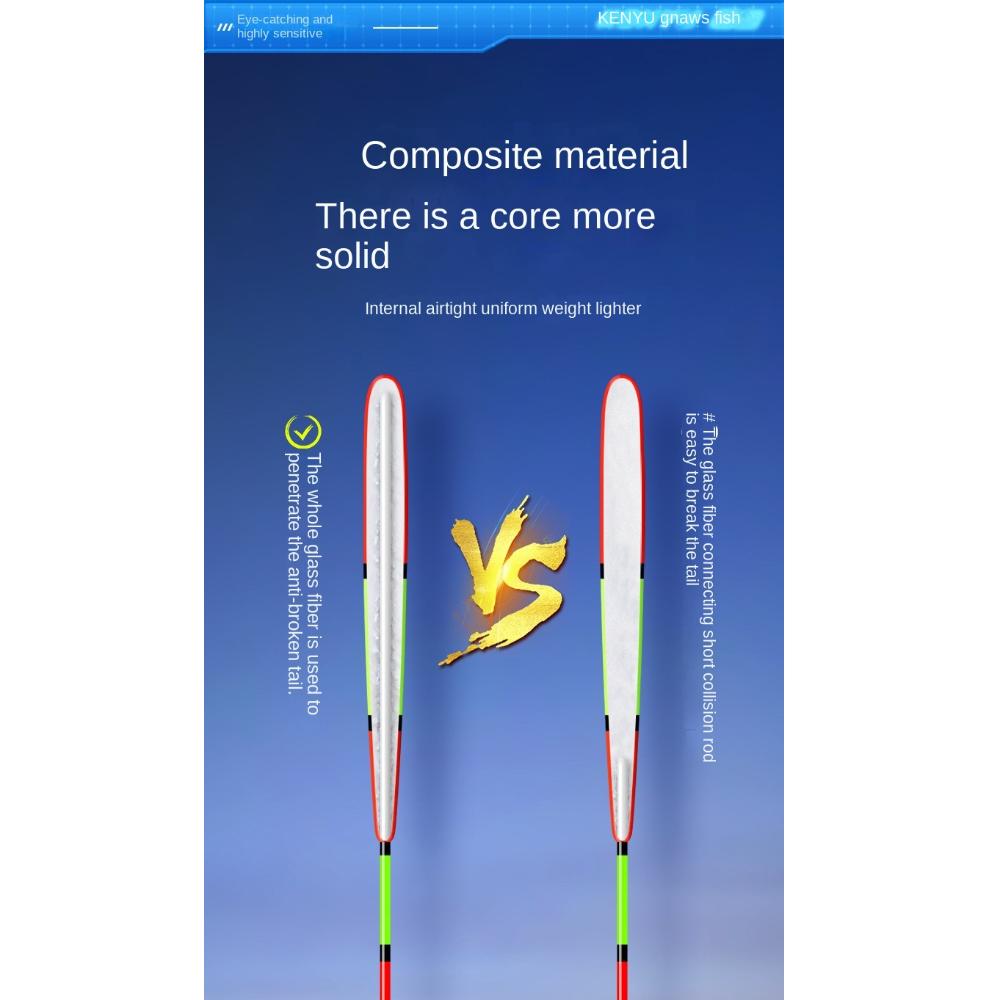 Eye-catching Triangle Tail Floats Bobbers Slip Drift Tube Fishing Floats  Fishing