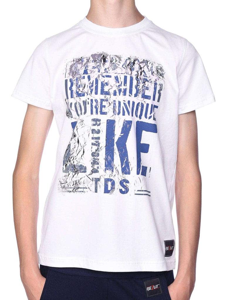 Футболка для мальчика с мотивным принтом