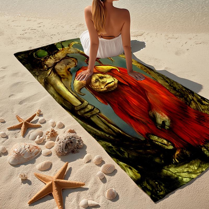 Labyrinth Fashion Beach Towel: Ideal for Summer Adventures Soft, absorbent and quick drying suitable for swimming and bathing