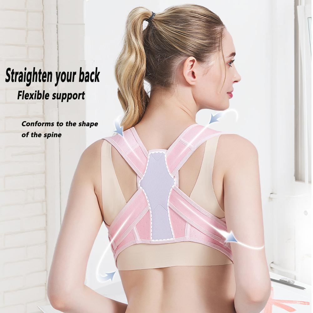 Posture Corrector for Women & Men, Adjustable Upper Back Brace for Clavicle Support, Pain Relief from Neck, Shoulder, Upper Back