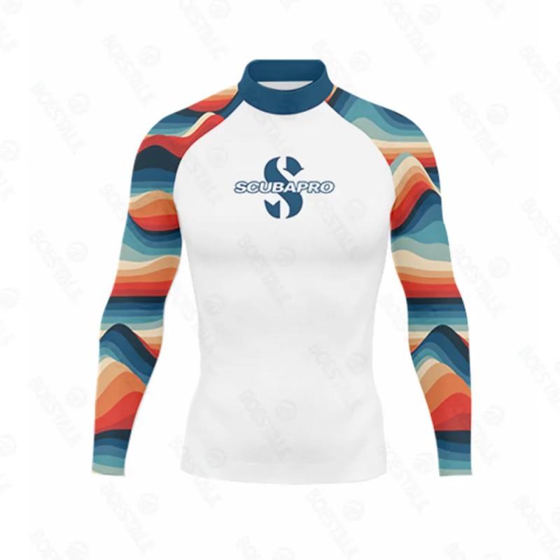 Mens Lightweight Quick-Dry Rash Guard UV Protection Swimwear Surfing Diving Beach Water Sports Summer