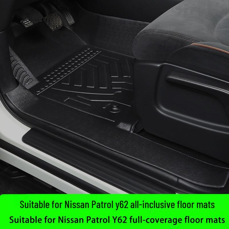 Водонепроницаемые коврики TPE для 7-местного Nissan Patrol Y62 (2010-2022 гг.) Полное покрытие