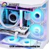 Infinity Mirror Uni fan 3 in 1 Kit, ARGB Light Effect Forword/Reverse Blade, PC Gamer Cabinet Water Cooling Silent Mute Radiator