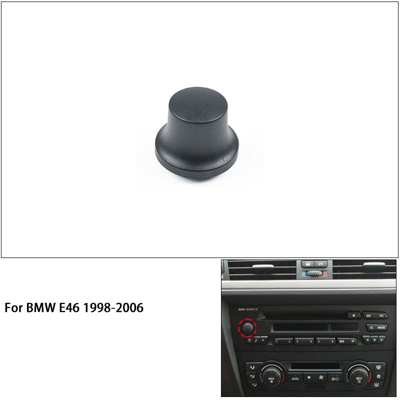 For Old BMW 3 5 7 Series Audio Switch Knob E39 E46 E66 Central Control CD Player Volume Knob Cover 1998-2006