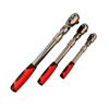 72-Tooth Extendable Flex-Head Ratchet Wrench 1/4 3/8 & 1/2-Inch Drives Carbon Steel Auto Mechanics/Confined Spaces