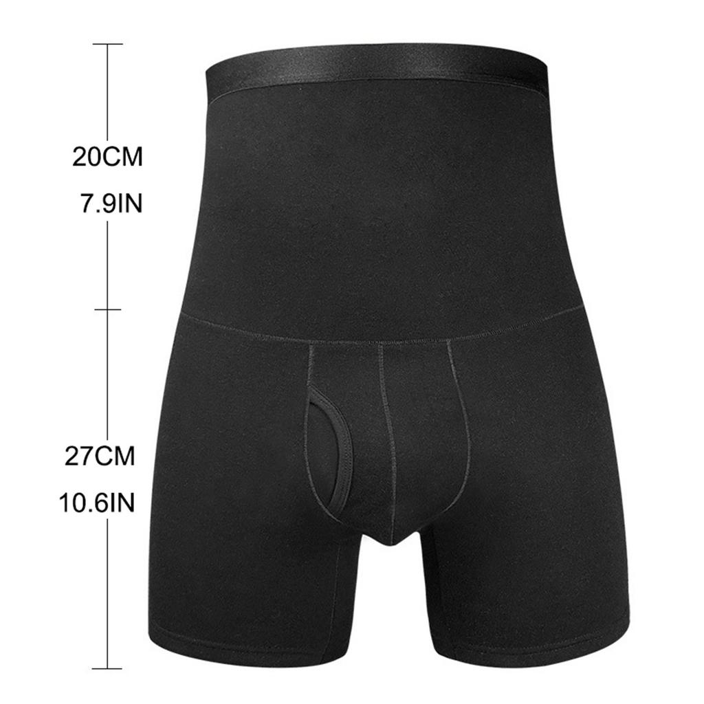 Мужское модное теплое удобное хлопковое нижнее белье с высокой талией больших размеров