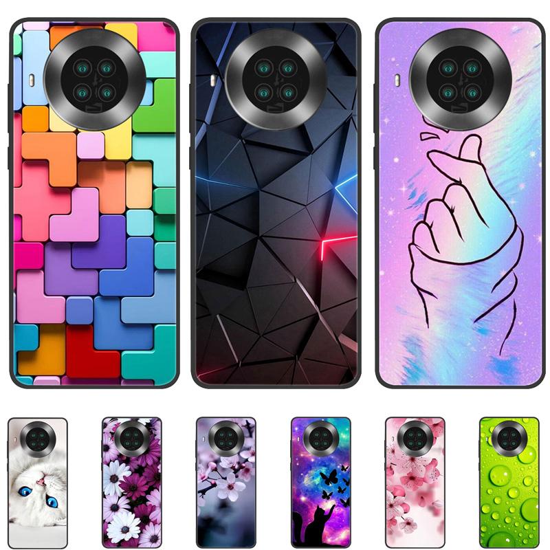Чехол для Cubot Note 20 Pro Силиконовый с рисунком кота Мягкий черный чехол для Cubot Note20 Pro Чехол-бампер TPU Защитная крышка Note 20Pro Capa