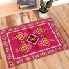 Traditional  Colorful Tribal Kilim Rug Non Slip Flannel Carpets for Home Living Room Bedroom Kitchen Machine Washable Floor Mat