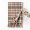 Autumn and Winter Scarf New Imitation Cashmere Plaid Scarf Male and Female Student Couple Warm Scarf Shawl Gift Scarf for Women