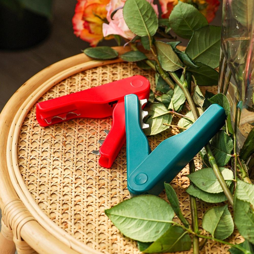 Металлический инструмент для резки цветка и розы, нож для очистки стеблей и листьев, плоскогубцы для роз, садовый инструмент для удаления заусенцев