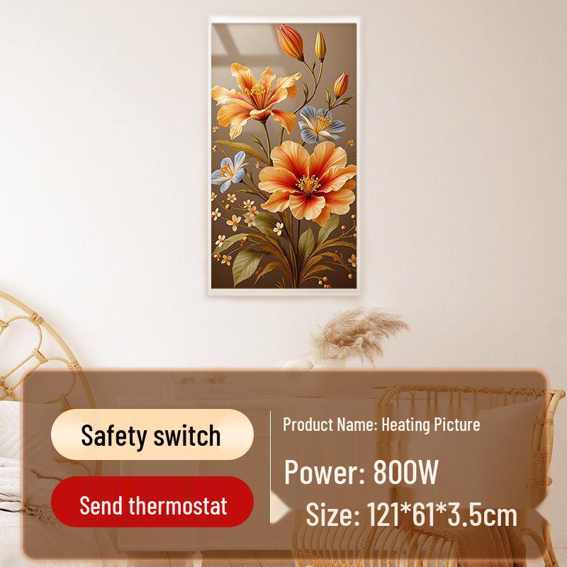 Графеновый Углеродный Кристаллический Настенный Электрический Обогреватель: Энергосберегающий радиатор в стиле фрески