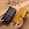 Genuine Leather Wallet for Womens  Large Capacity  Made From Oil Wax Cowhide  Nice and Elegant