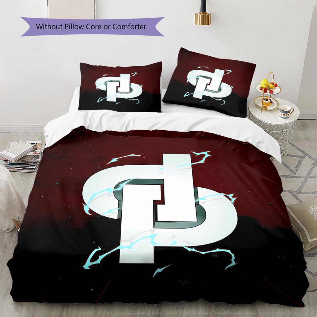JuL C'est Pas Des Lol Pattern Bedding,Quilt Set Quilt Cover Pillowcase Home Birthday Gift (1 * duvet cover + 2 * pillowcase, without core)