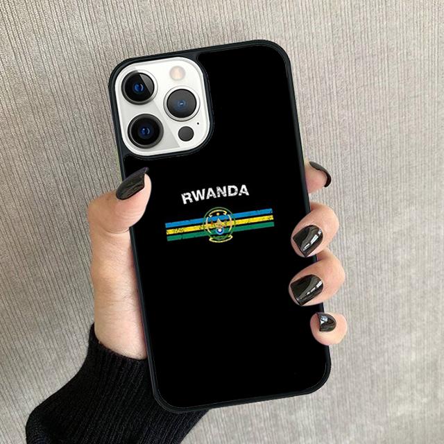 Rwanda Flag Phone Case For iPhone 17 Air 15 16 16e Pro Max 11 12 13 14 Cover For apple Max Plus coque Fundas Shell