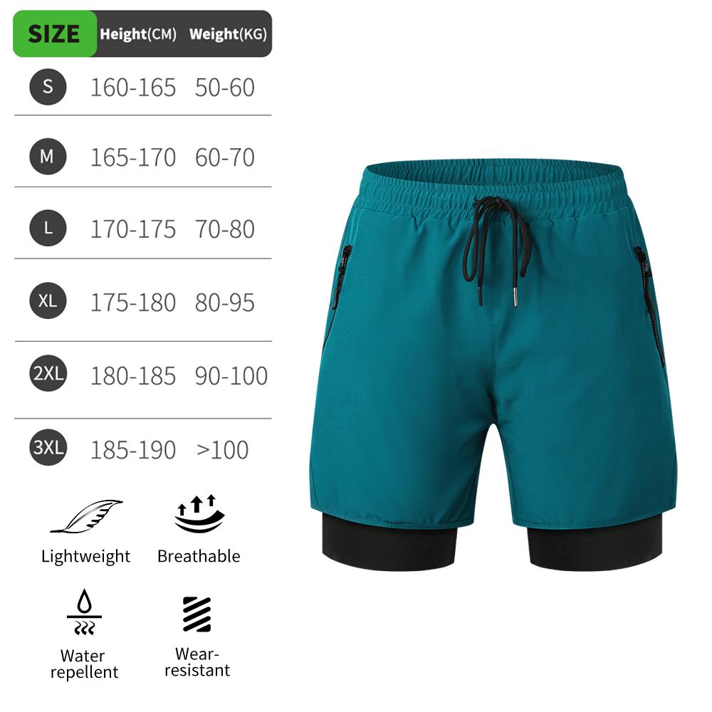 WOSAWE MTB Shorts Quick Dry Breathable Loose Shorts Mountain Bike Men's Shorts 5D Gel Pad Outdoor Running Riding Cycling Pants