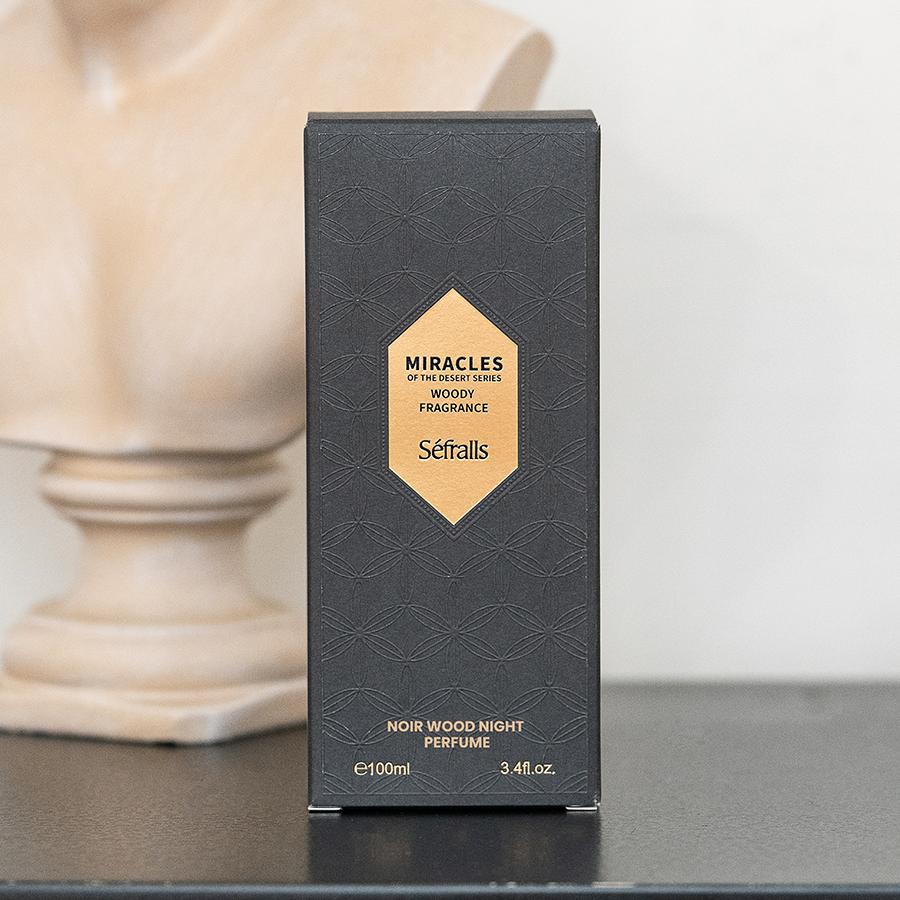 Séfralls NOIR WOOD NIGHT PERFOME WOODY FRAGRANCE 100 мл/3,4 жидких унций Освежающий, элитный парфюм, древесный аромат, стойкий аромат,