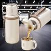 600ml Stainless Steel Coffee Cup Travel Thermal Mug Leak-Proof Thermos Bottle Tea Coffee Mug Office Business Style Thermos