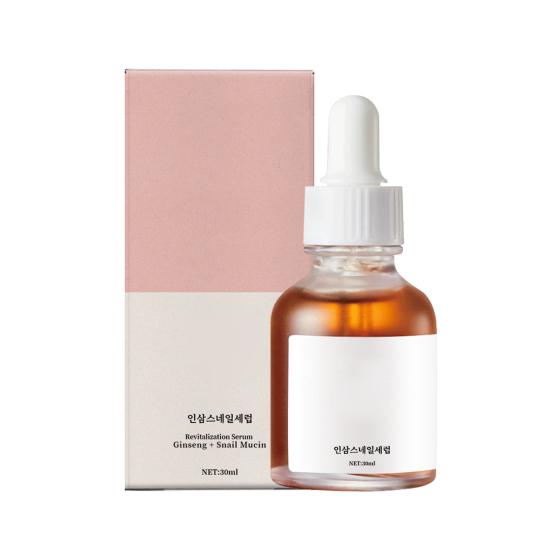 Ginseng Snail Anti-Aging Essence Осветляет тон кожи Осветляет мелкие морщинки Восстанавливающая сыворотка для веснушек Сужает поры Подтягивающая укрепляющая эссенция Средство по уходу за кожей