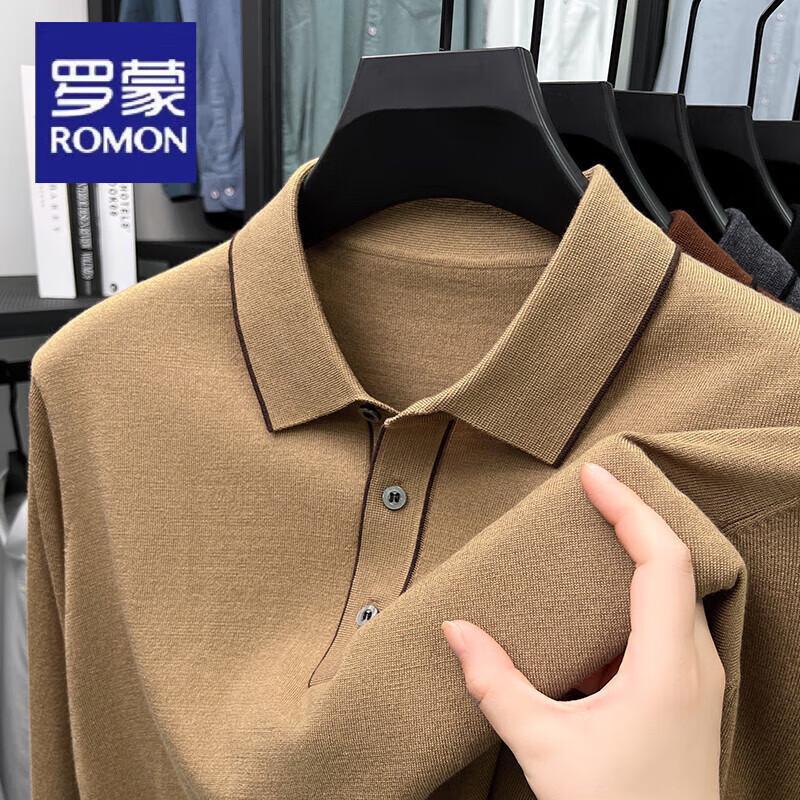 ROMON Мужское вязаное поло из кашемира