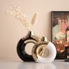 Легкая Роскошь Золотая Керамическая Ваза для Цветов для Свадьбы, Домашний Декор Стола, Подарок на Новоселье, Минималистичный Домашний Декор
