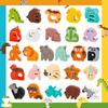 Wooden Letter Animal Puzzle Matching Game Suitable For Children Aged 3-6 ABC Insertion Early Education Enlightenment Toy