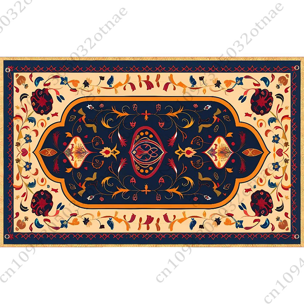 Персидский Ковер Цветочный Узор Флаг Гобелен Забавный Баннер Для Комнаты в Общежитии Спальни Садовой Гостиной Настенное Искусство Декор Вечеринки