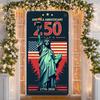 Фон для празднования 250-летия США Ретро-эстетика Американское 250-летие Дисплей Баннер 250-летия США Статуя Свободы