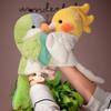 Kawaii Cockatiel Budgerigar Monk Parakeet Hand Puppet Bird Soft Stuffed Toy Doll Parrot Cosplay Plush Doll Educational Baby Toys
