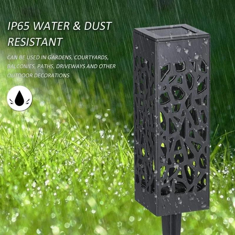 1000 мАч уличный солнечный светильник водонепроницаемый садовый газонный светильник для паркового ландшафта двора балкона украшение солнечный ретро-светильник для скрытой дорожки