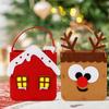 Festive Nonwoven Christmas Themed Tote Bags For Kids With Adorable Designs