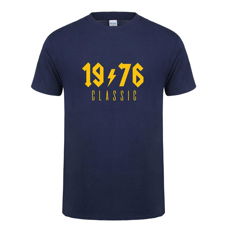 Omnitee 1976 Classic T Shirt Unisex Cotton Oneck Short Sleeve 1976 Birthday Gift Tshirt Unisexs Tops Tee Oz196