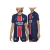 Bolalar Tez Quriydigan Dumaloq Bo'yinli Qisqa Yengli Futbol Jersi Bolalar Toplari To'q Choyrang FN9155-411