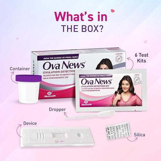 Ova News — набор для определения овуляции от Prega News | Определяет 5 наиболее плодородных дней для зачатия за 5 минут