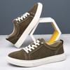 Spring Summer Mens Casual Shoes Fashion Suede Leather Sneakers Leisure Walk Male Tenis Masculino Lace-Up Outdoor Skate Footwear