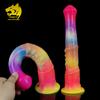 YOCY Long Horse Dildo Cartoon Mulit Color Glowing In Dark Silicone Sexy Toy For Male Anal Massager Aniamal Cock Dildos Sex
