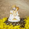 Hanuman Ji Murti for Car Dashboard, Hanuman Idol for Home Pooja with Hanuman Chalisa for Protection from Negative Energy,
